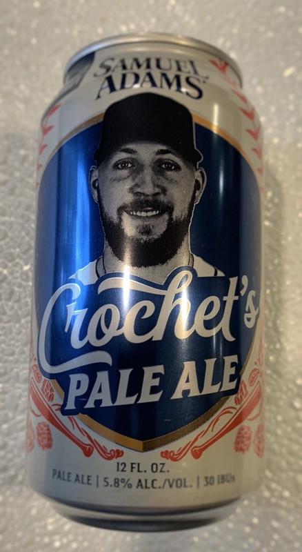#4 SAM SAMUEL ADAMS BEER BOSTON RED SOX MLB GARRETT CROCHET SPORTS CRAFT CAN