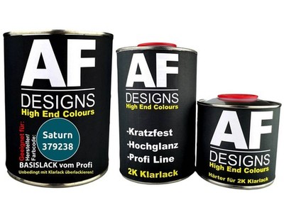 FÜR Saturn 379238 Dark Bright Teal Metallic 2,5L Autolack Set Klarlack Härter