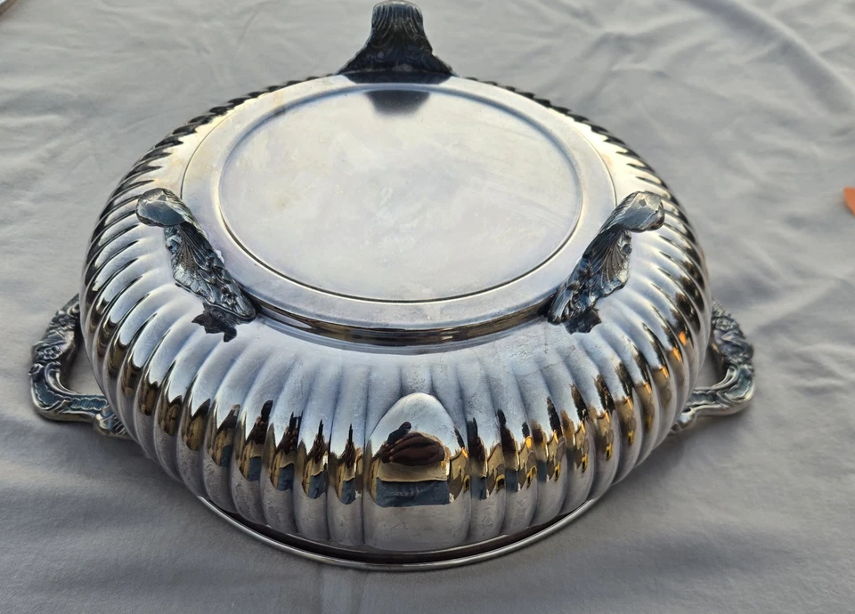 Plato de frotamiento con inserción de enganche de plata de colección Foto 3 de 3