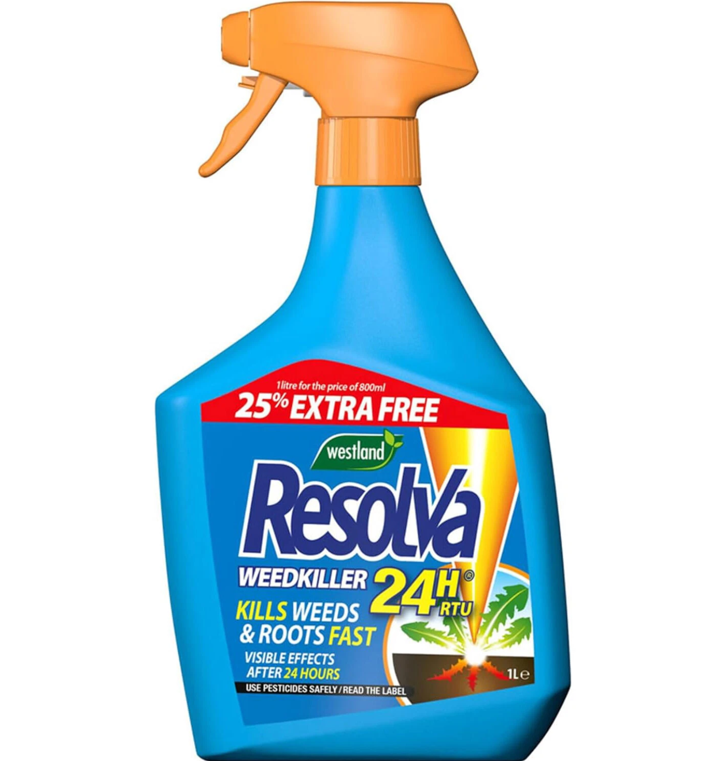 Resolva Weedkiller 24H RTU 800ml + 25% Extra Free