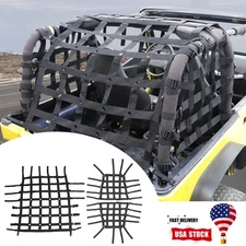 Mesh Cargo Net Auto Roof Net Hammock For Jeep Wrangler TJ LJ JK JL JT 1997-2006