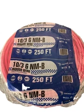 10/3 G NM-B Indoor Wire 250-ft pink Wire. ENCORE WIRE