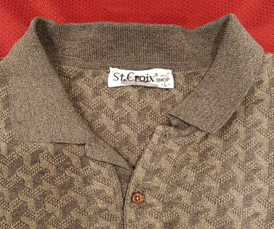 Suéter gris grande vintage St Croix Shop para hombre. ¡Buen estado! Foto 2 de 4