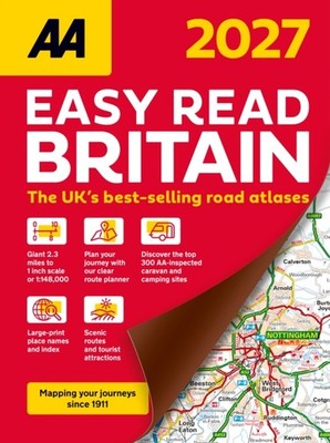 AA Easy Read Atlas Britain 2027 (Spiral bound)