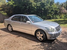 SILVER 2005 LEXUS LS430 WITH BLACK INTERIOR 6 SPEED AUTO CURRENT MOT 128K MILES