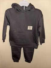 Zara Label Hoodie Joggers Matching Set Boy s 7 Years 122 cm Dark Gray