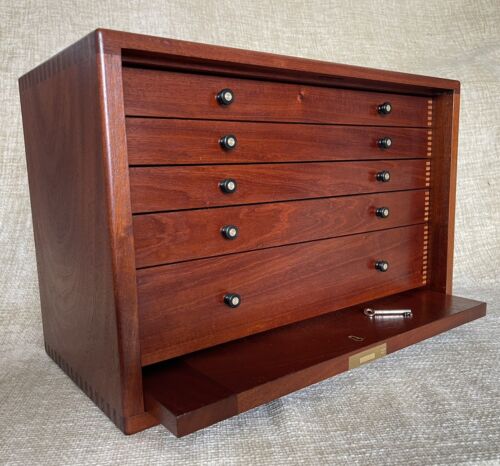 Brand New Mahogany Engineers / Collectors Cabinet - 5 Drawer - Picture 1 of 15