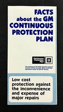 1982 General Motors Continuous Protection Plan Info Vintage Insurance Brochure
