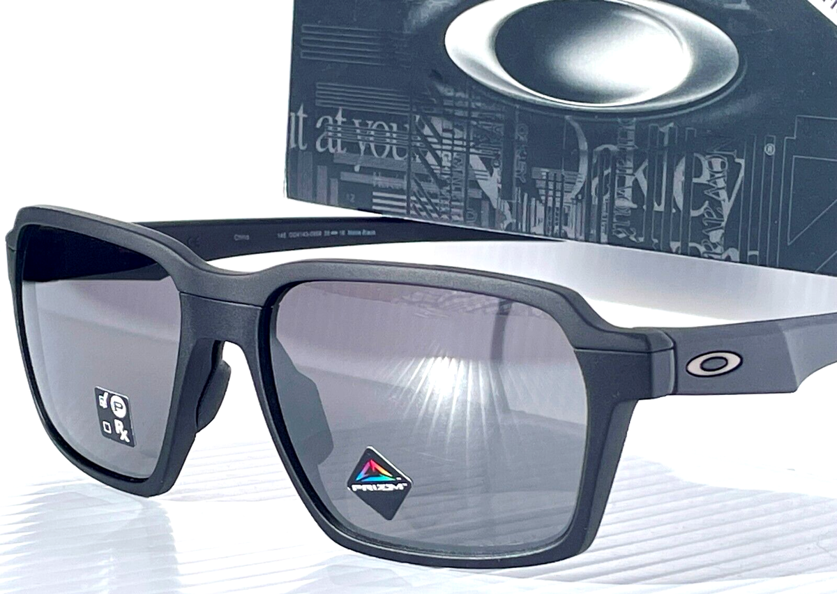 NEW Oakley PARLAY Matte Black PRIZM Black Lens Sunglass 4143-09 | eBay