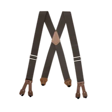 Men's Suspenders - X Style, Heavy Duty Material, Industrial Clip, USA Made