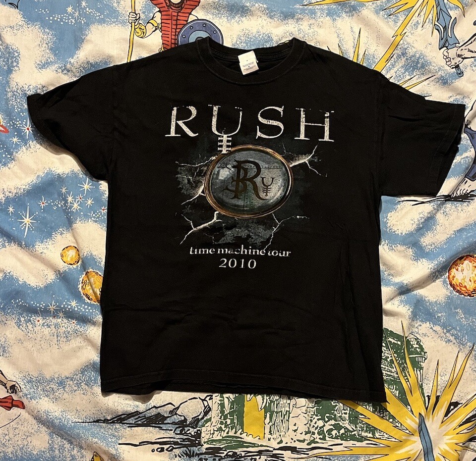 Rush Time Machine Tour 2010 Official Concert Tee T-Shirt