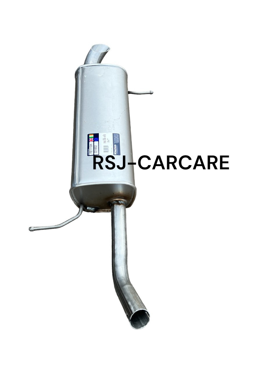 Klarius FE1110H Exhaust Rear Box FORD FIESTA 1.6 TDCI 06/20120 - 12/2015