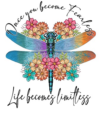 3  Dragonfly Sticker Fearless Peace Love Ones Always Forever Hippie Heaven