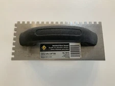 NEW QEP 10113 Tile Type Notched Steel Flooring Trowel w/ Plastic Handle