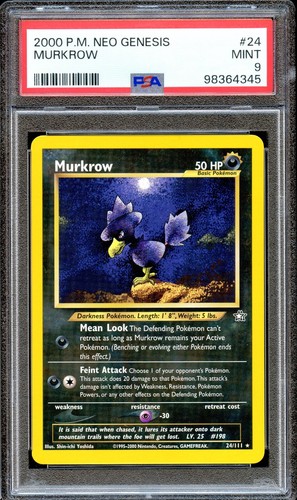 Murkrow (Unlimited) graded PSA 9 for sale on eBay