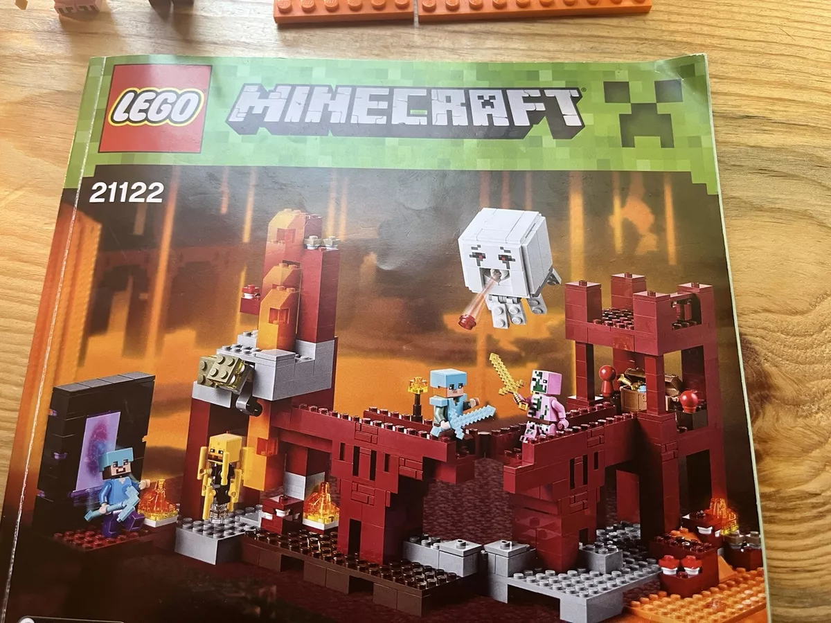 lego minecraft nether fortress 21122 set 100% COMPLETE with