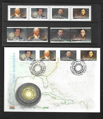 Ireland 2003 Irish Mariners MNH sg 1612/5, sg 1617/20 & FDC's