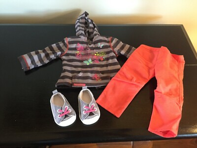 NEW IN BOX AMERICAN GIRL STRIPED HOODIE OUTFIT | eBay