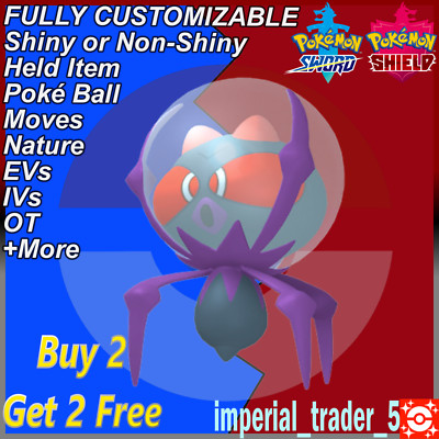 Pokémon Sword and Shield   Shiny Dewpider   W/ Best 6IV Customizable