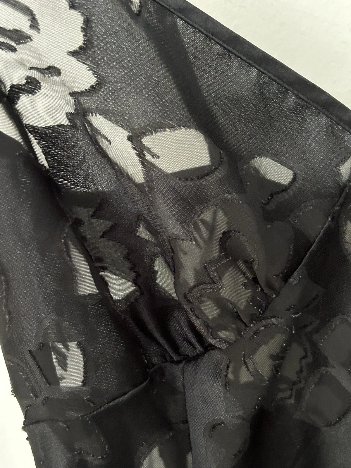 UNDERCOVER Abito Slip Vintage Y2K Victoria’s G Label Burnout Velluto M Fairy Goth