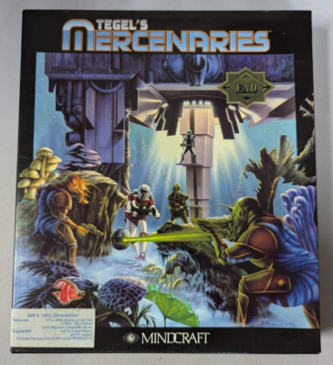 Tegel's Mercenaries Computer Game PC 3.5'' Mindscape 1992 IBM Big Box