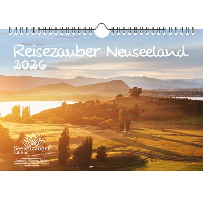 Reisezauber Neuseeland DIN A4 Kalender für 2026 Urlaub Wellington Auckland Kiwi 