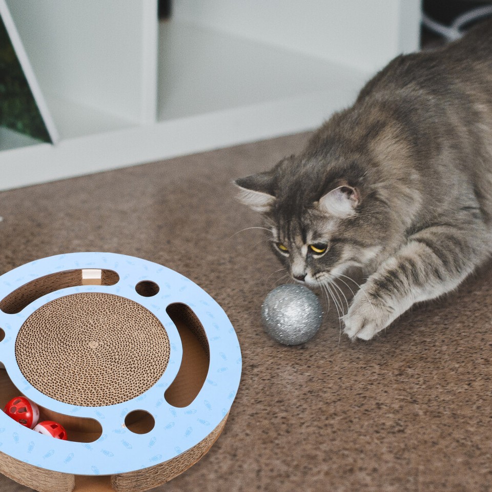 4 Pack Kratzbaum Für Katzen Katzenkratzbrett Mit Spielzeug