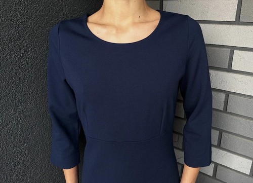Wolford Viscose Polyamide Bodycon Dress Blue Size US8 EUR 38 UK10 - Picture 4 of 11