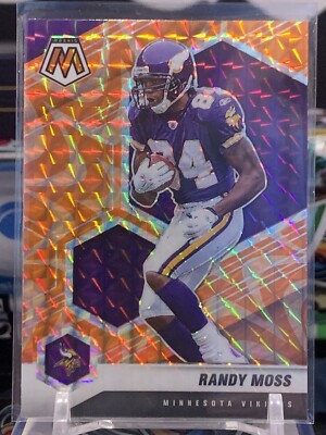 2021 Panini Mosaic Orange Reactive Randy Moss #130 6B