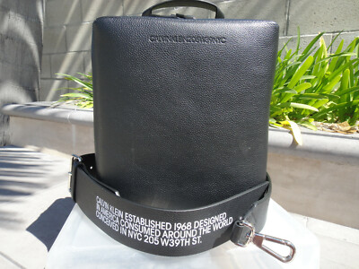Calvin Klein 205W39NYC CUBE LEATHER BAG w/Black