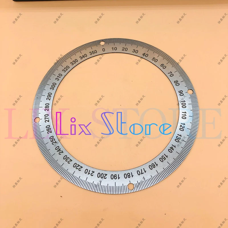 360 degree dial Mechanical measuring round ruler with positioning hole 150 115 1