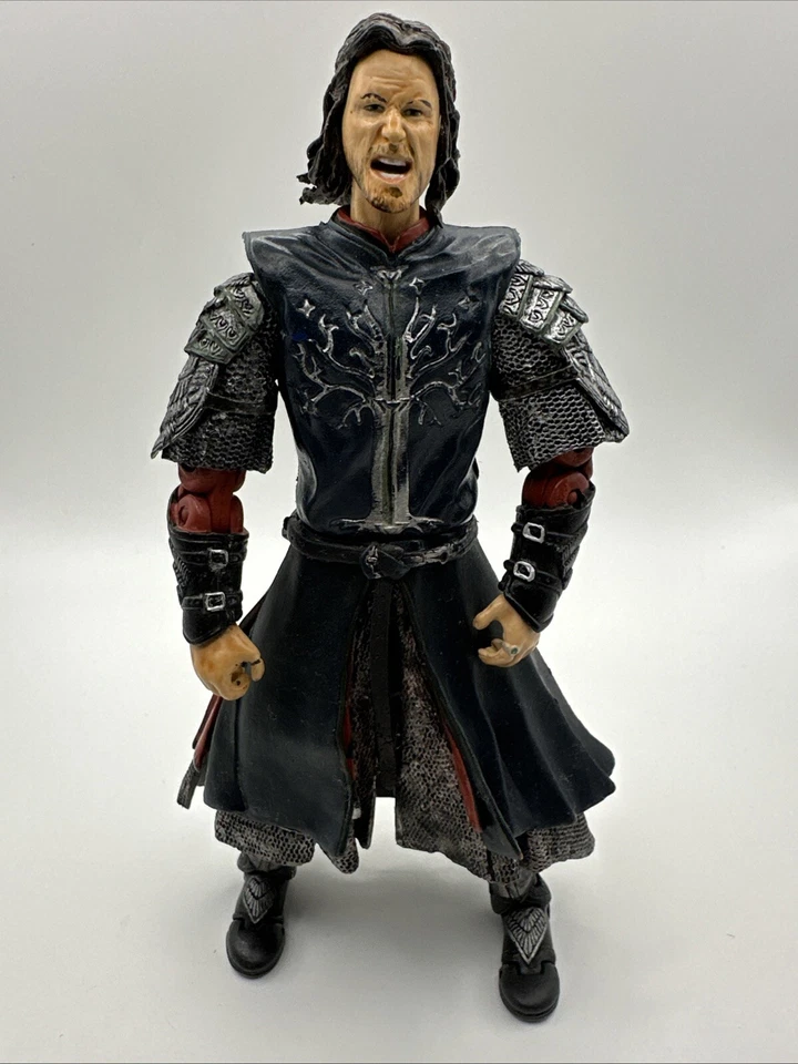 Lote de 2 figuras de acción vintage de El Señor de los Anillos KING THEODEN y Aragón LOTR ToyBiz Foto 2 de 4