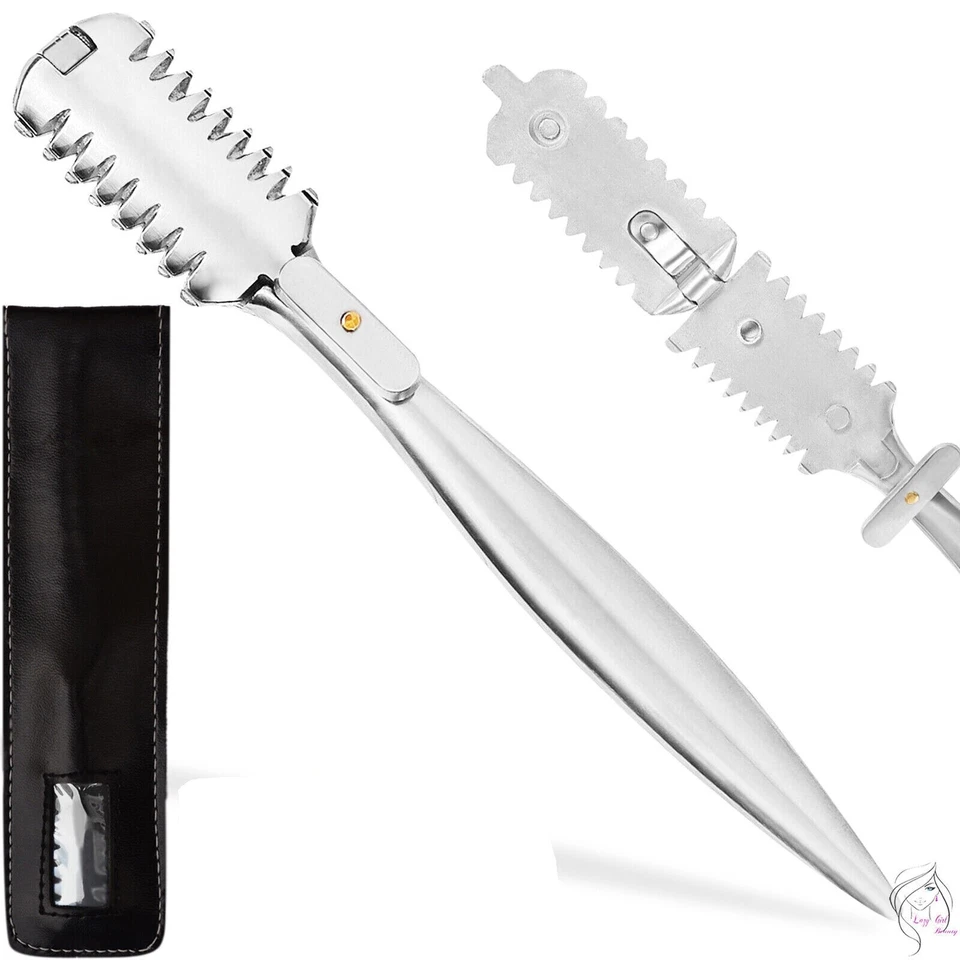 YNR PRO HAARSHAPER DÜNNERUNGSSCHICHT HAARSCHNEIDEN RASIERER STAHLKAMM + kostenloses Geschenk