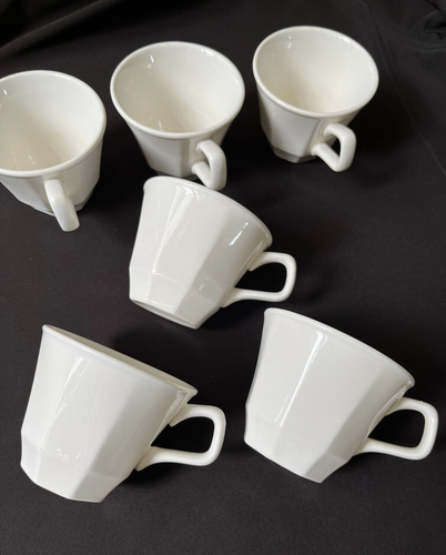 Ceramic Coffee/Tea Cups Set of 6 - 6 Ounce Cups, Homer Laughlin - Picture 4 of 5