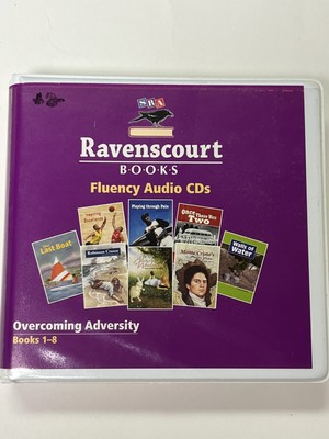 SRA Ravenscourt Books Fluency Audio CD Set Only Overcoming Adversity 1-8 Used