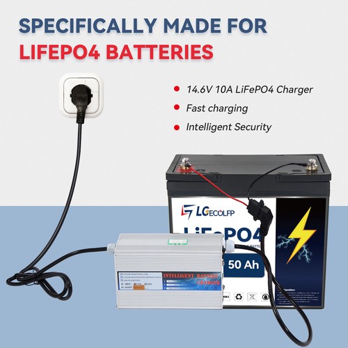 Solar 12V 50Ah 100Ah LGECOLFP Lithium Lifepo4 Battery Pack for RV Marine System - Picture 7 of 35