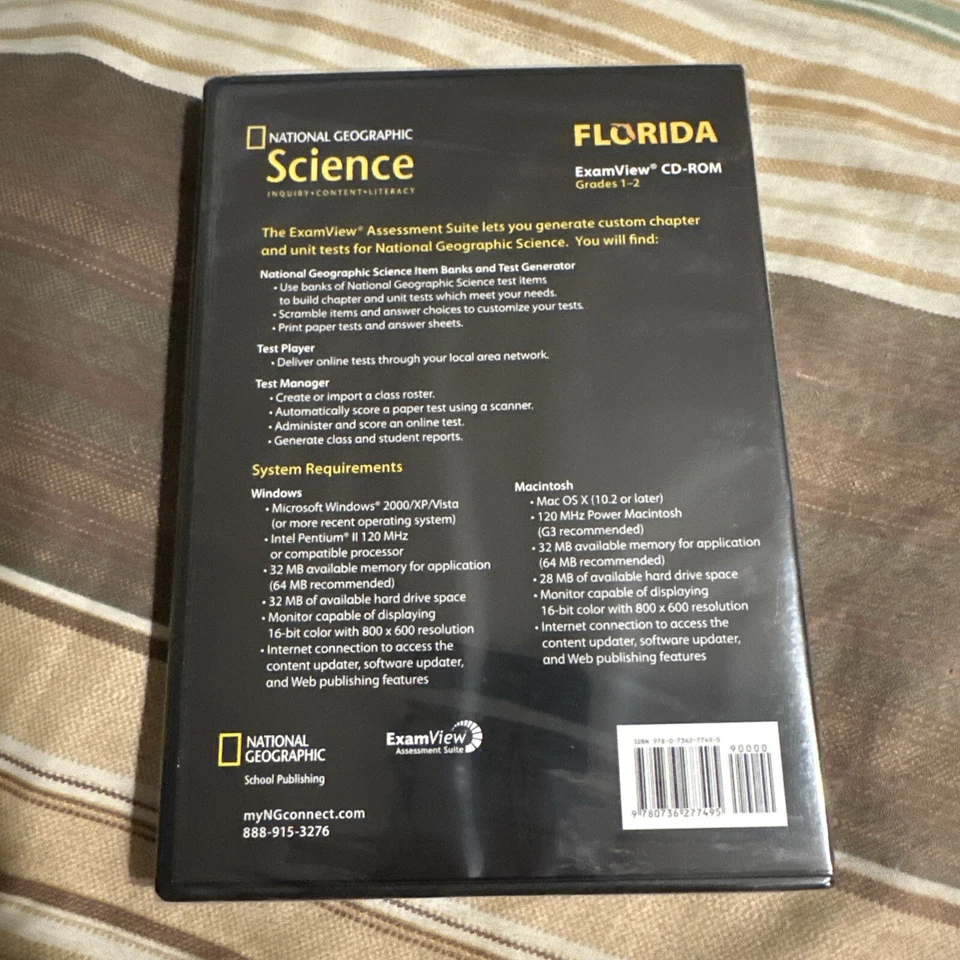 National Geographic Science Exam Review CD-ROM Grades 1-2/Mfg. Sealed - Image 2 of 2