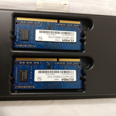 ELPIDA 4GB (2 x 2GB) - DDR3 Laptop Memory - 1Rx8 PC3-10600S-9-10-B2