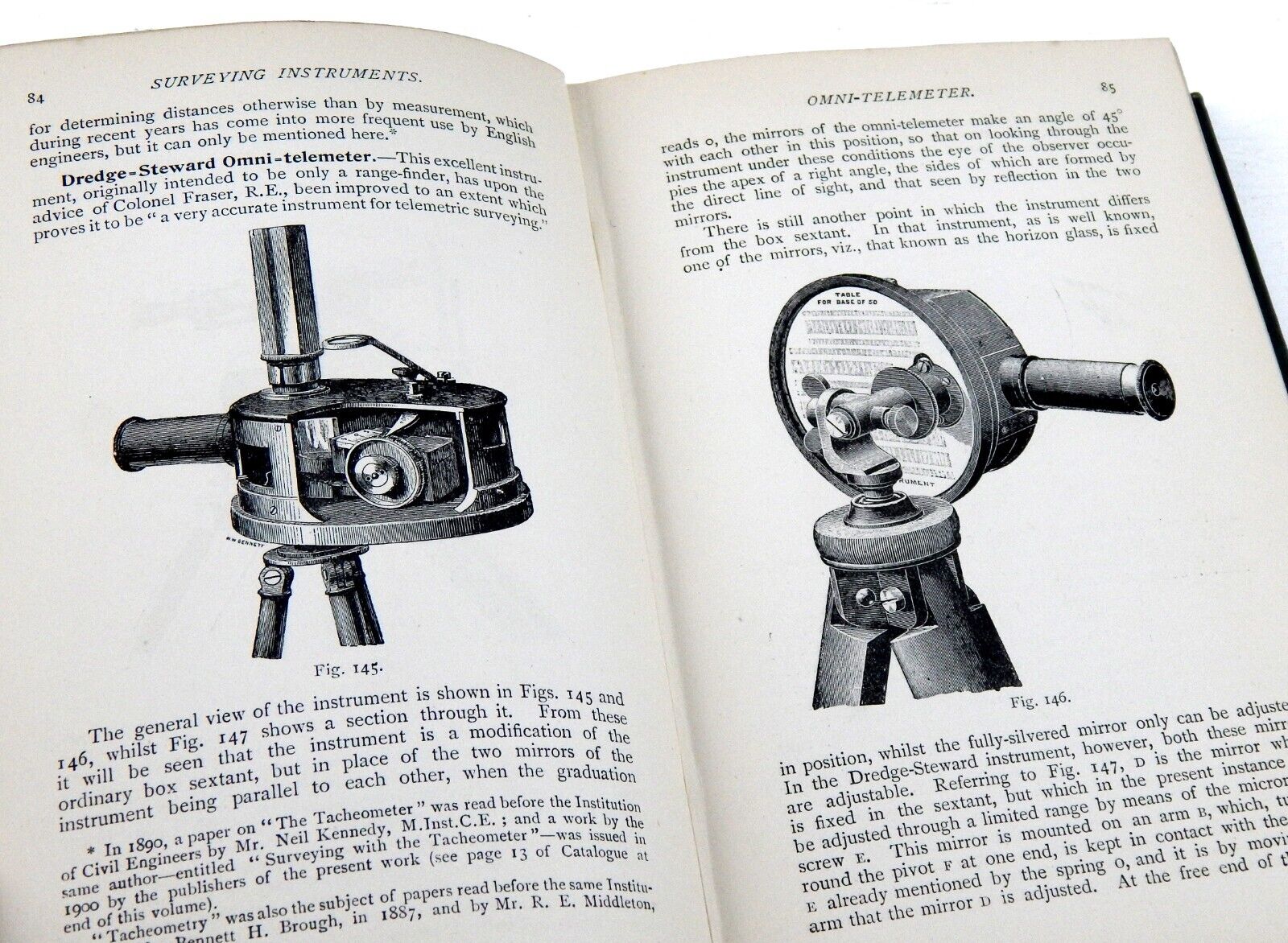 Antique Surveyors Book Practical Surveying 1911 Tools Theodolite Telemeter Level