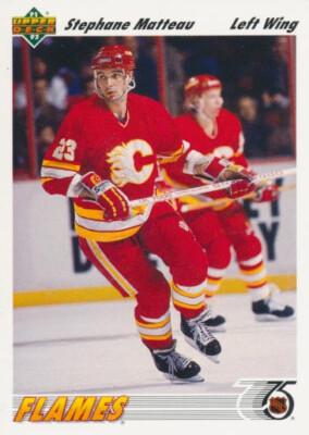 1991-92 Upper Deck #121 STEPHANE MATTEAU - Calgary Flames