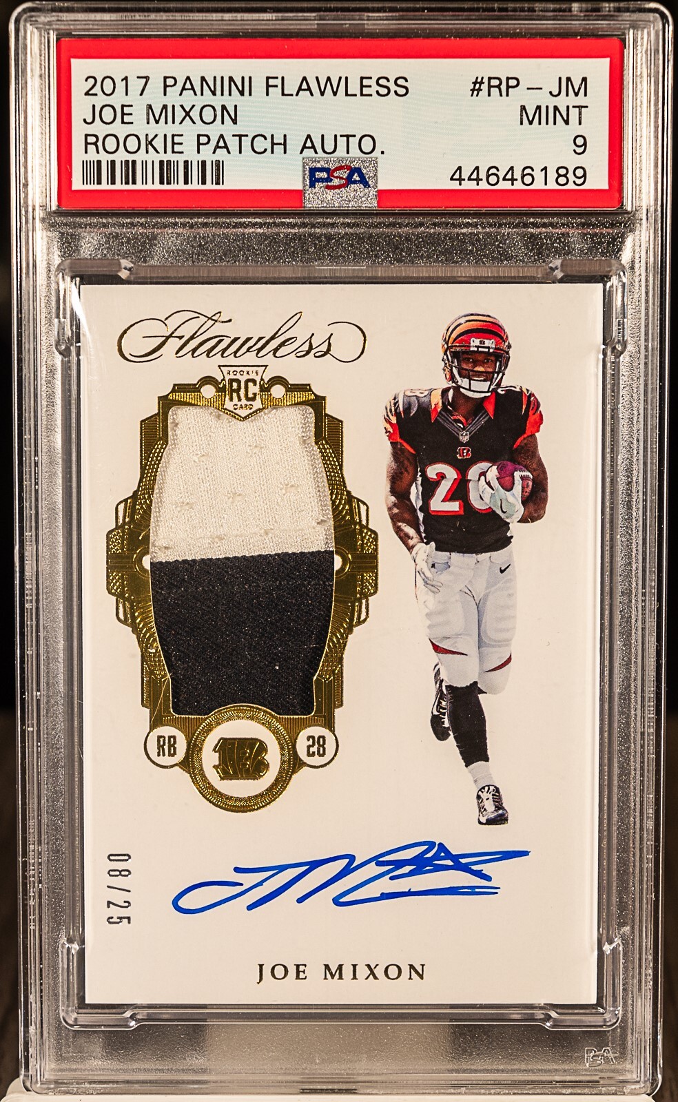 Joe Mixon Panini Donruss Optic Rookie Patch Autograph #JM Base