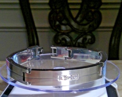 Dolan Bullock 8,5'' Edelstahl, Diamant, Armband UVP $1455 selten
