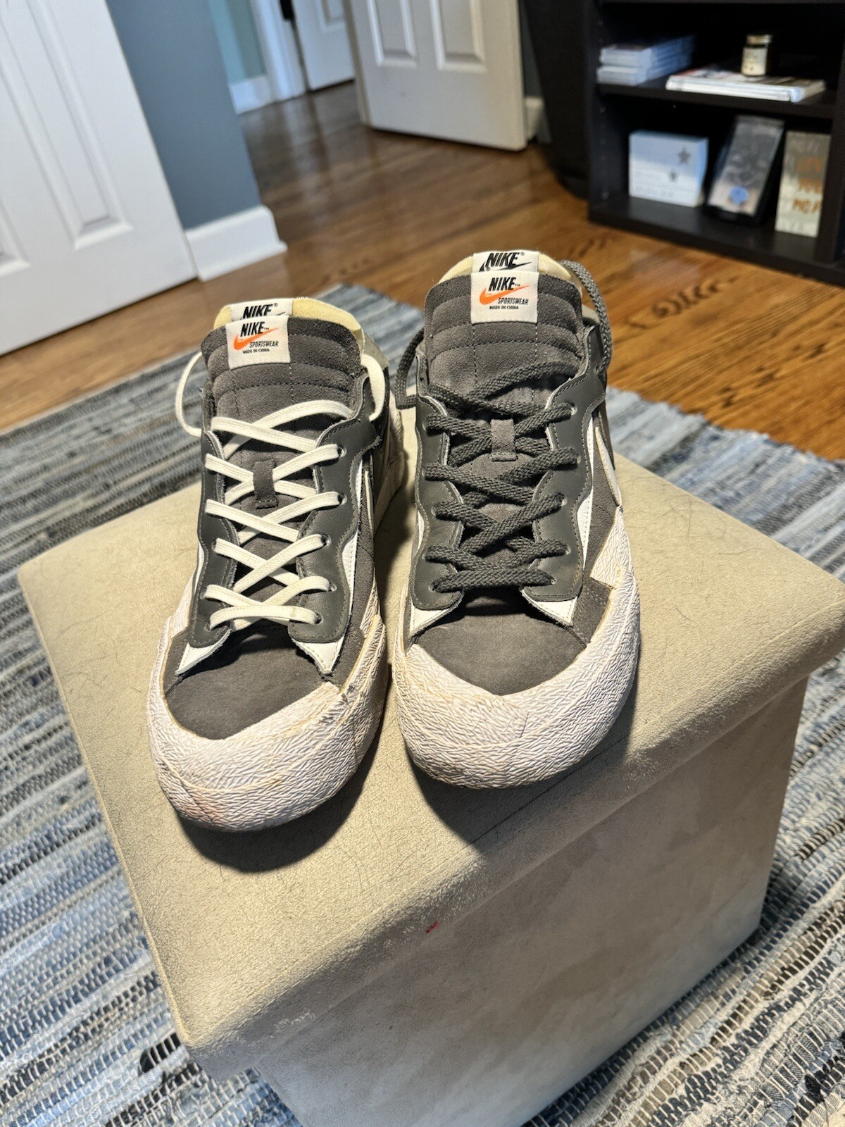 SACAI X NIKE Taglia 13 Nike Sacai x Blazer grigio ferro basso
