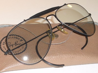 1960's 58[]14 VINTAGE B&L RAY BAN GRAY TONE TRANSITION OUTDOORSMAN