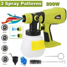 Cordless High Pressure Spray Gun Airless Paint Sprayer For Ryobi 18V Battery NEW