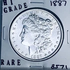 1887 MORGAN SILVER DOLLAR HI GRADE GENUINE U.S. MINT RARE COIN 8571