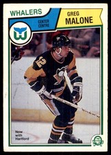 1983-84 O-Pee-Chee Greg Malone Hartford Whalers #284