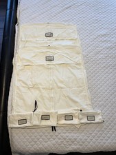 New 2 Gucci White Fabric Zippered Dust Cover Garment Bag 29.5"x54" 4 Shoe Bags