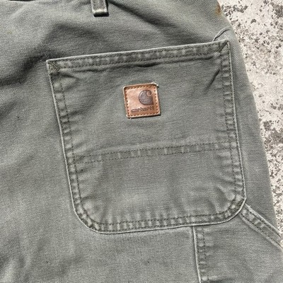 Carhartt B111 MOS Duck Flannel Lined Carpenter Men's Work Pants