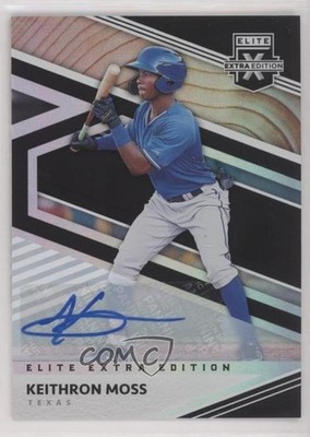 2020 Panini Elite Extra Edition Signatures Keithron Moss #154 Auto 1m8